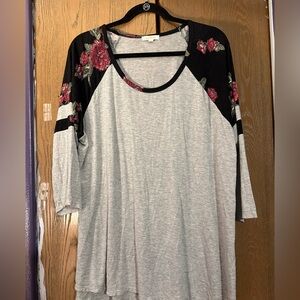 3/4 sleeve Top by Loralette
